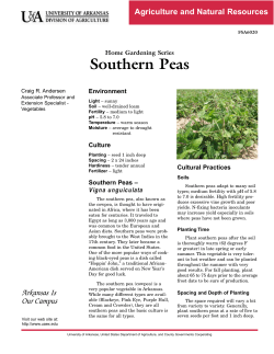 Southern Peas (Home Gardening Series) - FSA6020