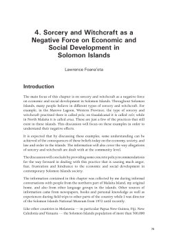 4. Sorcery and Witchcraft as a Negative Force on - ANU Press