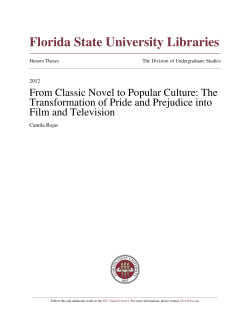 From Classic Novel to Popular Culture: The Transformation of Pride