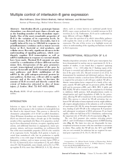 Multiple control of interleukin