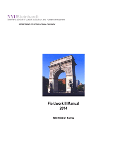 Fieldwork II Forms