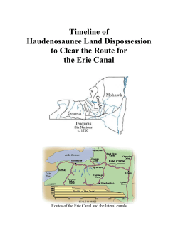 The Timeline of Dispossession of Haudenosaunee Lands