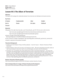The Allure of Terrorism