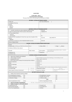 MediSenior Claim form
