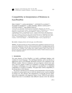 Compatibility in Interpretation of Relations in