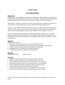Lab- Carbon Allotropes - New Jersey Institute of Technology