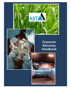 Grassroots Handbook - Association of Surgical Technologists