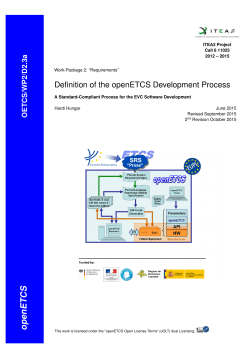 D2 3a openETCS Development Process