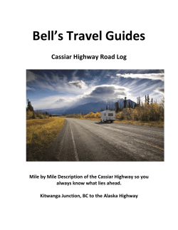 PDF Road Log - Bell`s Travel Guides
