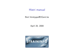 Histri manual