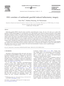 EEG correlates of multimodal ganzfeld induced