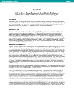 208-2010: SAS&reg; for Green Energy Solutions in Smart