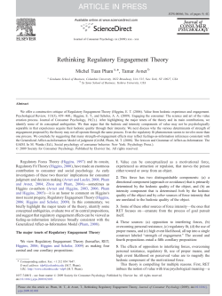 Rethinking Regulatory Engagement Theory