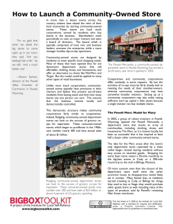 How to Launch a Community-Owned Store