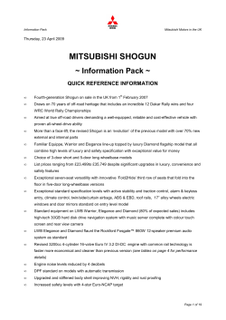 Shogun Information Pack 230409