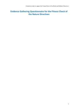 Fitness Check on the EU Birds and Habitats Directives