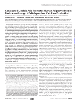 Conjugated Linoleic Acid Promotes Human Adipocyte - Zen-Bio