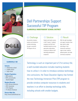 Dell Partnerships Support Successful TIP Program