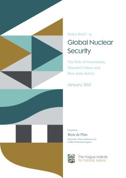 Global Nuclear Security - The Hague Institute for Global Justice