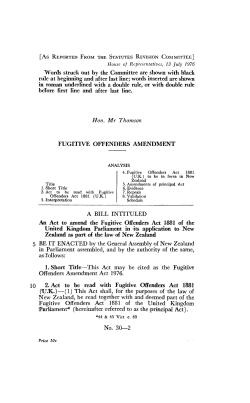 fugitive offenders amendment -30-2