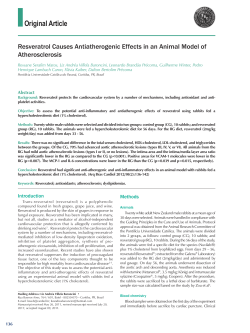 Resveratrol Causes Antiatherogenic Effects in an Animal Model of
