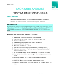 The Big Red Barn - Earthworms - The Learning Centers at Fairplex