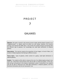 Project 7: Galaxies