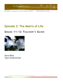 Teacher`s Guide for Grades 11-12