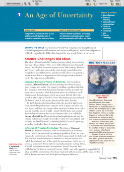 An Age of Uncertainty