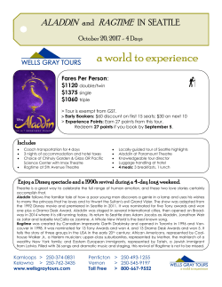 ALADDIN and RAGTIME IN SEATTLE