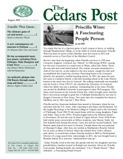 Aug 2015 - The Cedars of Chapel Hill