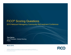 FICO&reg; Scoring Questions