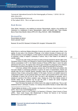 Book Review Reviewed by - Transversal: International Journal for