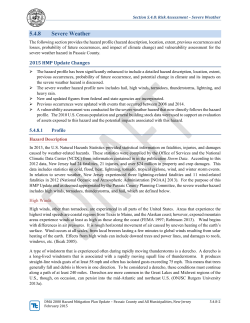Section 5 - Hazard Profiles