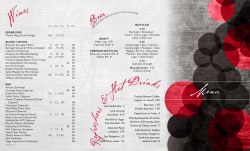 20 menu - Sonoma`z wine bar and grill