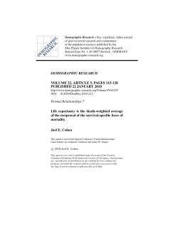Life expectancy is the death-weighted average of the reciprocal of
