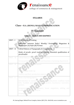 IV Semester - RCCM Indore