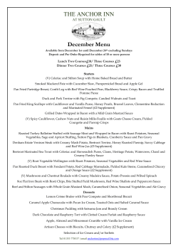 Christmas Menu