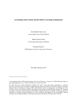 Accounting conservatism and the limits to earnings