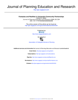 fantasies and realities of university-community