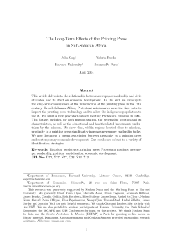 The Long-Term Effects of the Printing Press in Sub