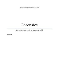Forensics - Philip Morant School and College