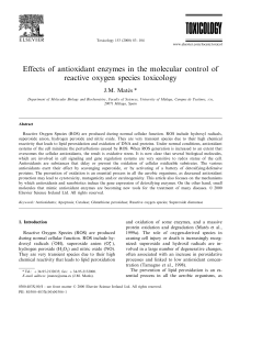 Effects of antioxidant enzymes in the molecular control of
