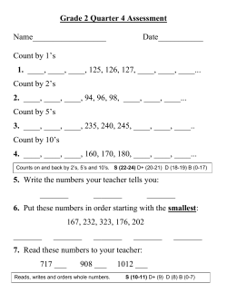 4th Quarter - Assessment