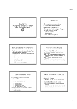 Chapter 4: Designing for collaboration and communication Overview