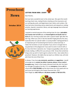 Preschool News