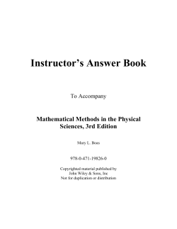 Instructor`s Answer Book