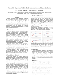 Anaerobic digestion of lipids: the development of a