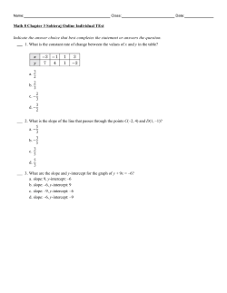 Chapter 3 Test