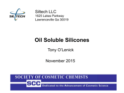 Oil Soluble Silicones
